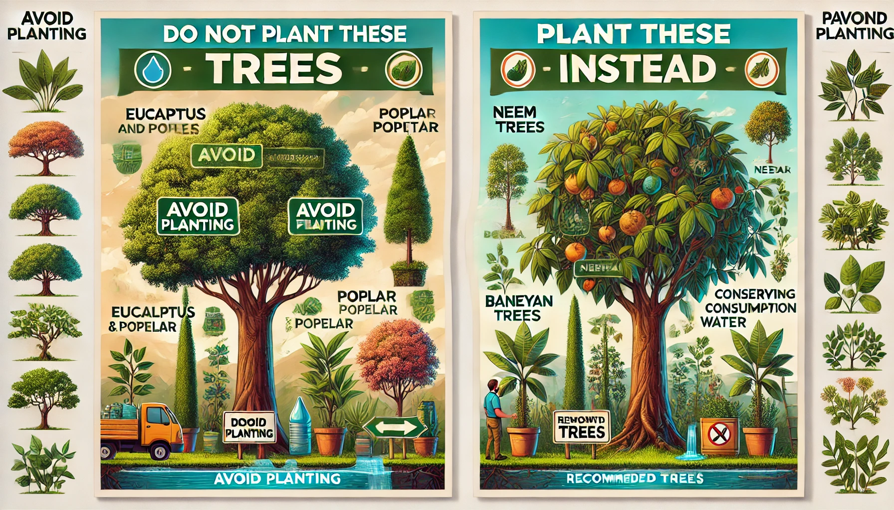 "Never plant these trees, environmental awareness, choosing the right tree"