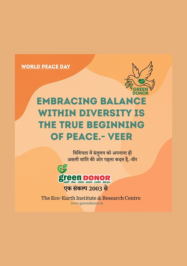 Peace Begins With Balance in Diversity-Veer