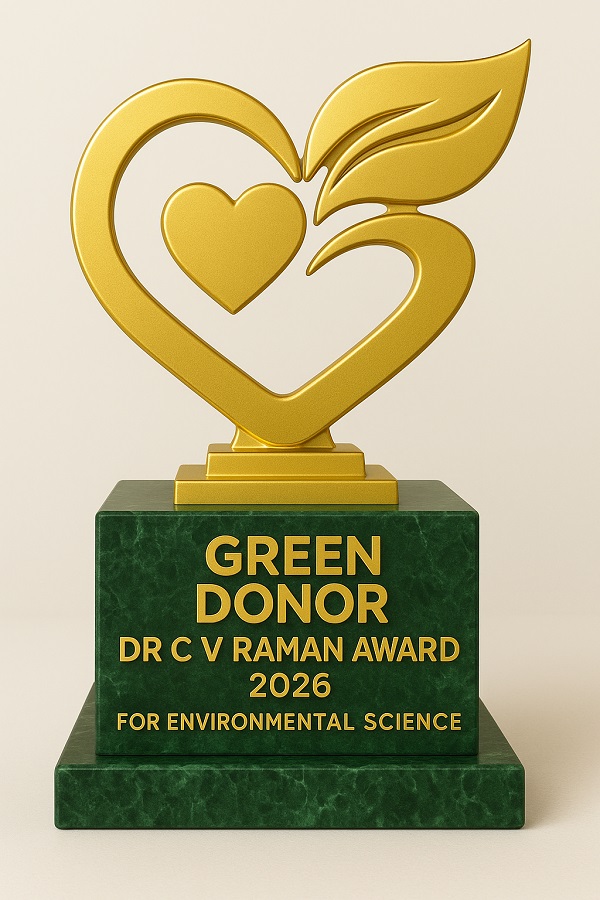 Dr CV Raman Awards 2026 Green Donor