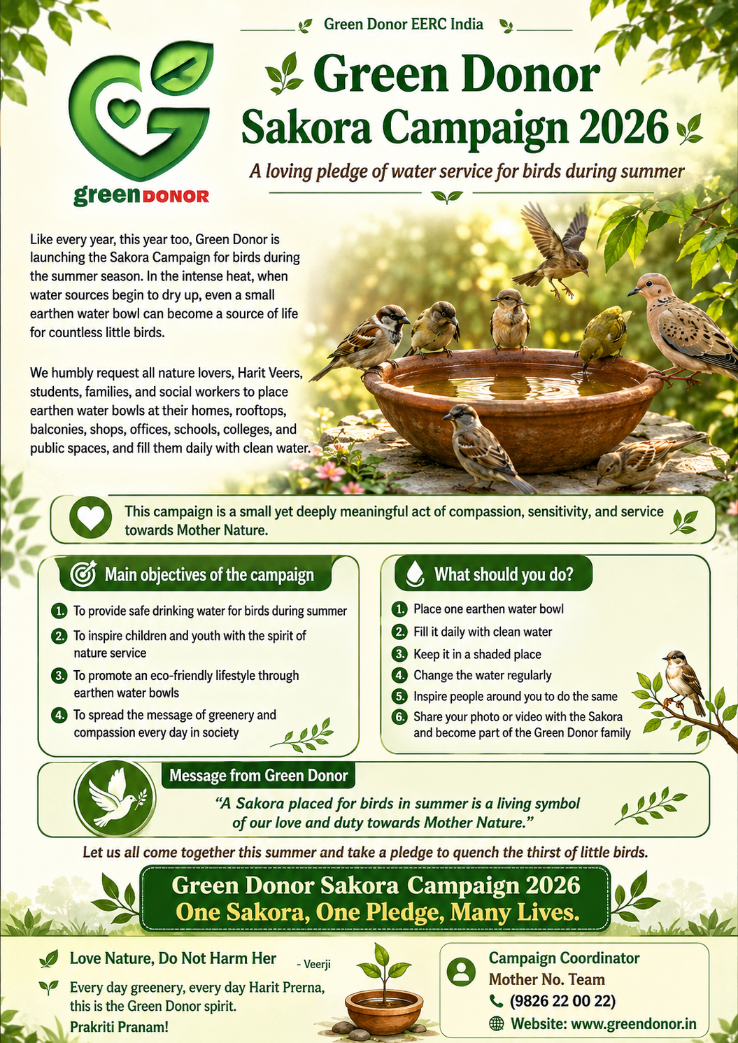 SAKORA GREEN DONOR