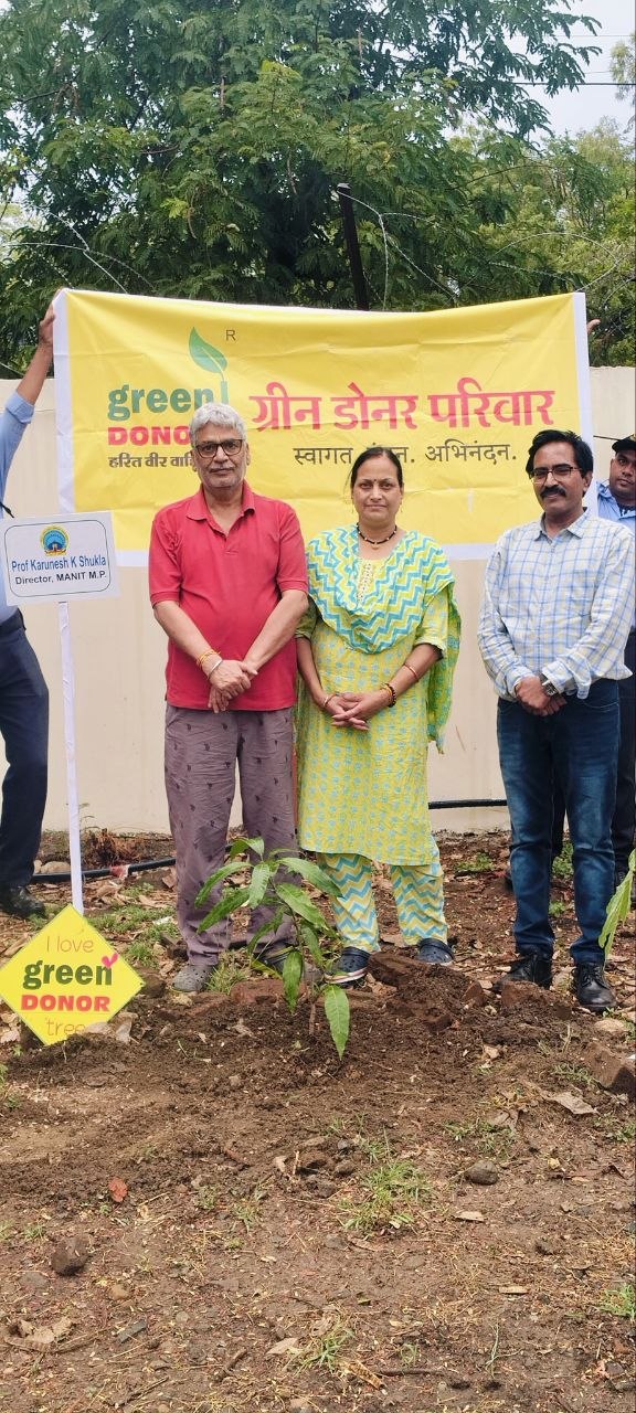 The Green Donor Carbon Bank marked its first foundation year with a meaningful tree plantation programme under the guidance of The Eco-Earth Institute and Research Centre. Eco Scientist Veerji and Prof. K. K. Shukla, Director, National Institute of Technology Madhya Pradesh, participated in the plantation activity to promote carbon balance, environmental conservation and sustainable living.
